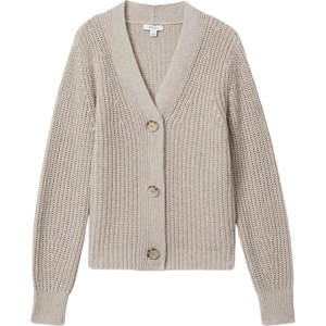 REISS ARIANA Cotton Blend Knitted Cardigan